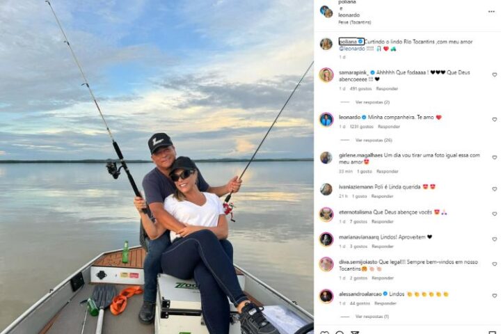 Poliana Rocha se declarando para o Leonardo (Reprodução: Instagram)