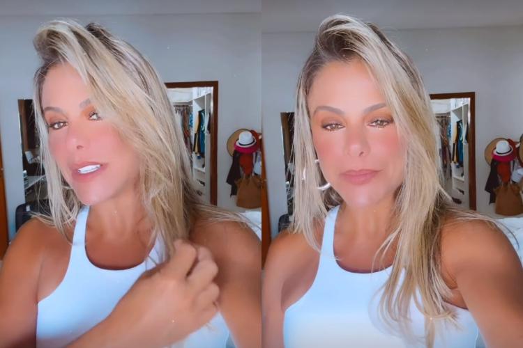 Poliana Rocha atualiza estado do cabelo após chá revelação de Virginia e Zé Felipe: “Não vou ter tempo de cuidar”