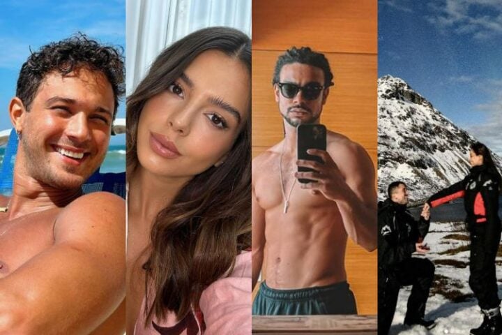 André Luiz, Giovanna Lancellotti, Sérgio Malheiros são alguns dos vários famosos que reagiram ao post de Ricardo e Lexa (Reprodução: Instagram)