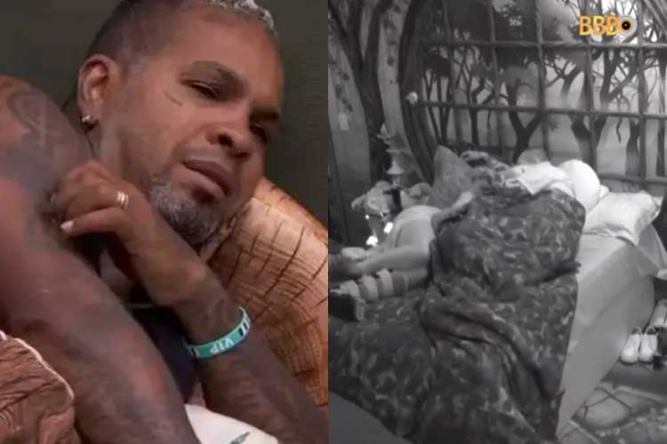 BBB24: Rodriguinho fica irritado com beijos de MC Bin Laden e Giovanna: ‘Ficar ouvindo esses estalos’