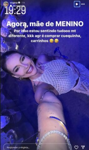 Os stories de Virginia sobre José Leonardo (Reprodução: Instagram)