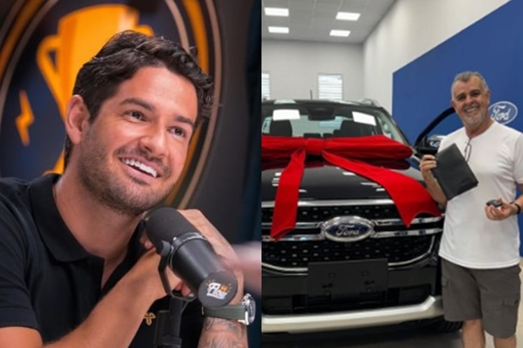 Alexandre Pato celebra aniversário do pai e o presenteia com carro luxuoso: “Você merece”