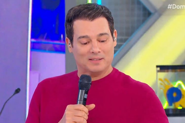 Filha de Silvio Santos leva Celso Portiolli às lagrimas no ‘Domingo Legal’