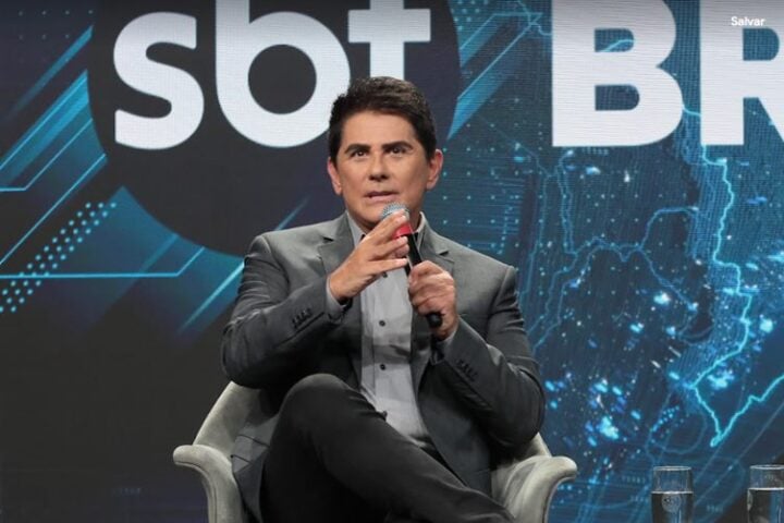 César Filho na coletiva do novo SBT Brasil - Foto: Rogerio Pallatta/SBT
