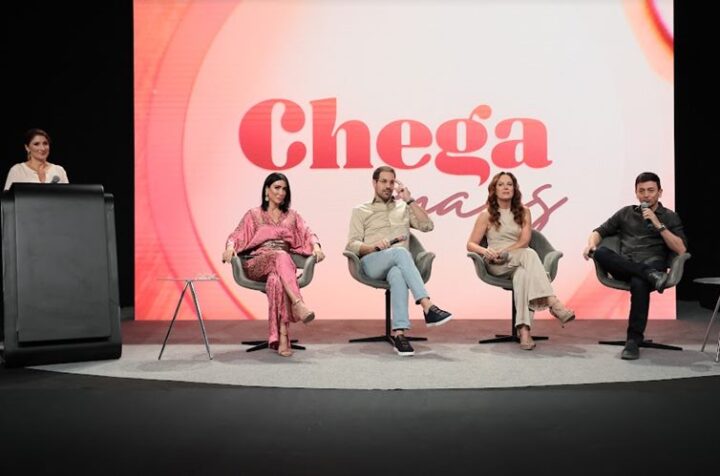 Carlos Aleixo, Regina Volpato, Paulo Mathias e Michelle Barros - Fotos: Rogerio Pallatta/SBT e Lourival Ribeiro/SBT