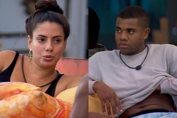 Fernanda e Davi Brito no BBB24