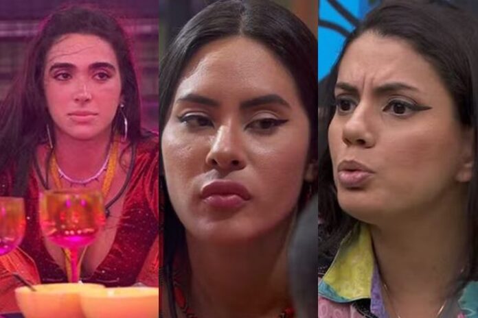 Giovanna, Isabelle e Fernanda na Festa do Líder no BBB24