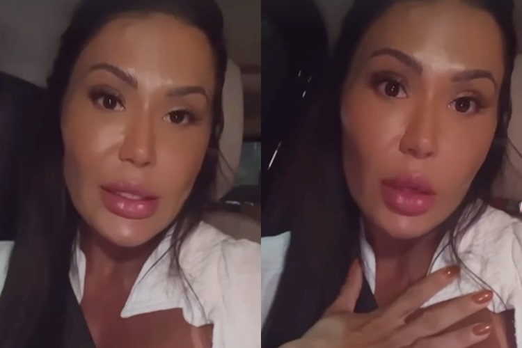 Após surgir chorando, Gracyanne declara: ”Tô com saudade”