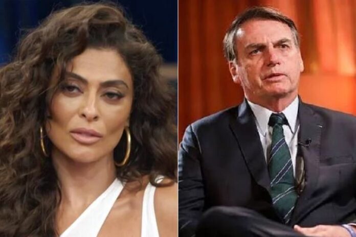 Juliana Paes e Bolsonaro Foto Instagram Globo