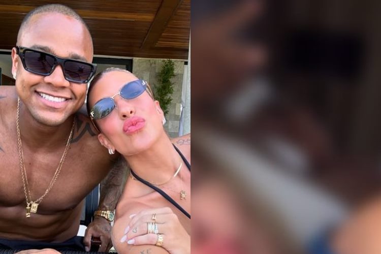 Lore Improta vaza intimidade e surge na cama com Léo Santana