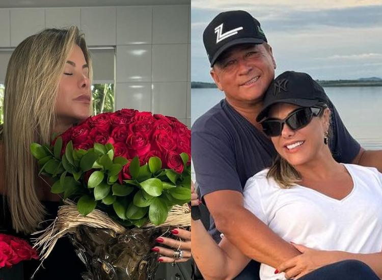 Leonardo presenteia Poliana Rocha devido a data importante e se declara