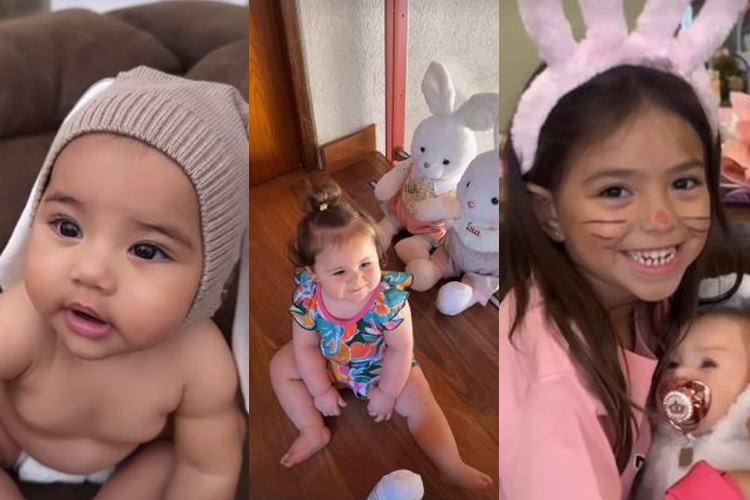 Filhos dos famosos celebram Páscoa à caráter