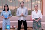 Michelle Barros, Paulo Mathias e Regina Volpato no Chega Mais