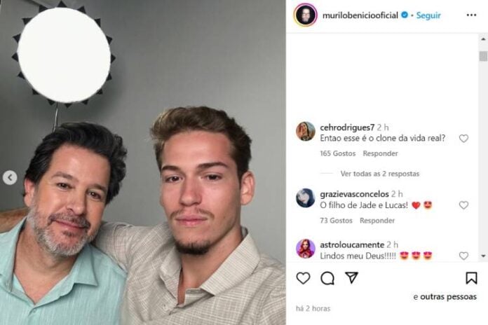 Murilo Benício e Pietro (Reprodução: Instagram)