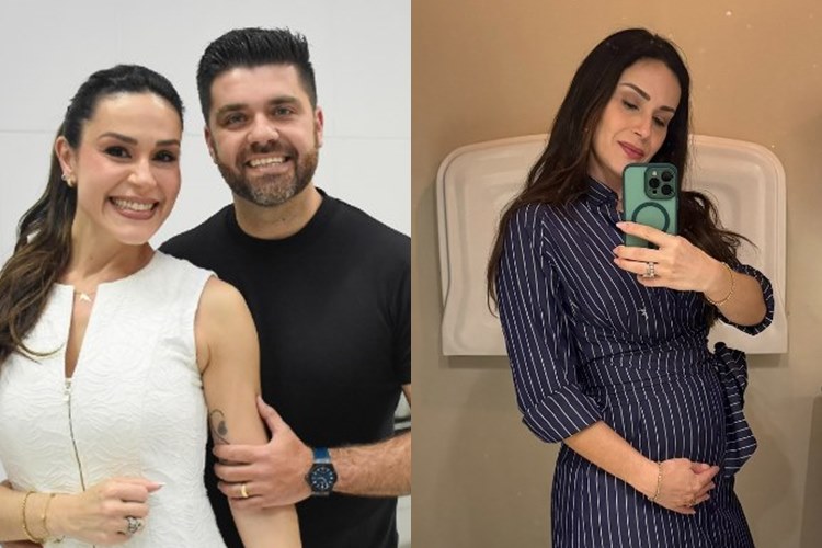 Nadja Haddad, grávida de gêmeos, comove ao falar sobre mulheres estéreis e milagre