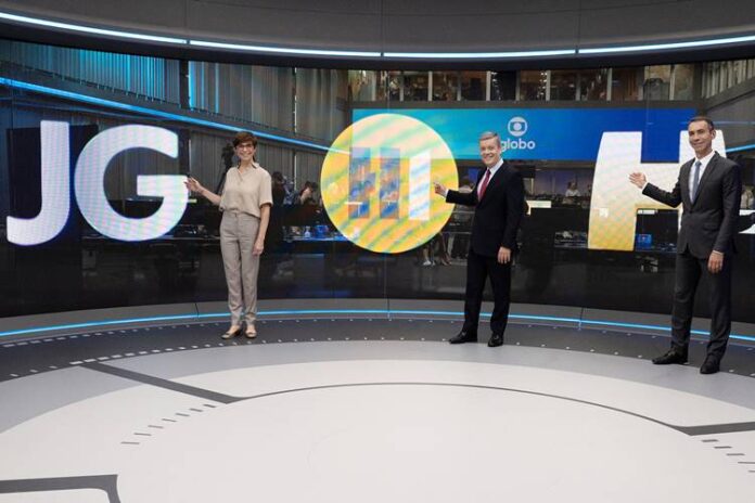 Novo cenário dos telejornais da Globo