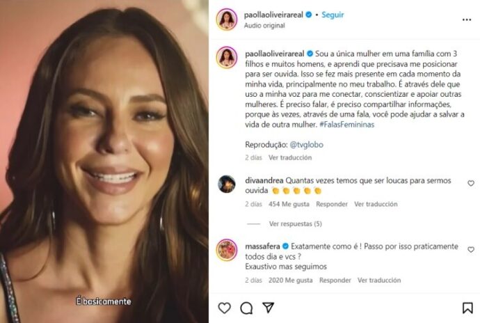 Paolla Oliveira (Foto: Reprodução Instagram) Paolla Oliveira (Foto: Reprodução Instagram)