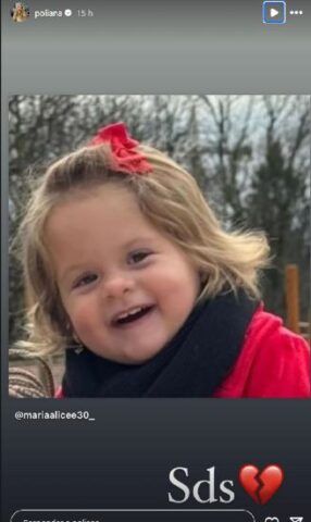 Os stories de Poliana (Reprodução: instagram)