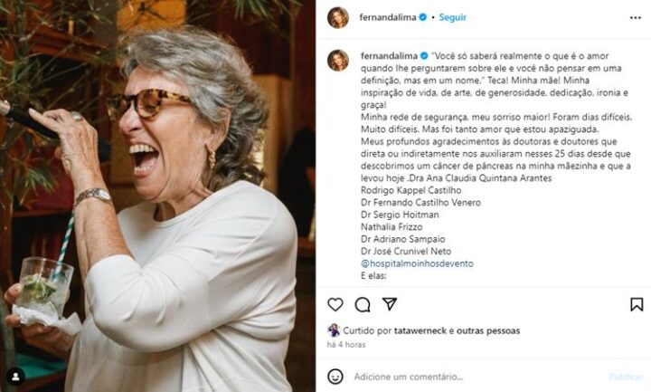 Post de Fernanda Lima