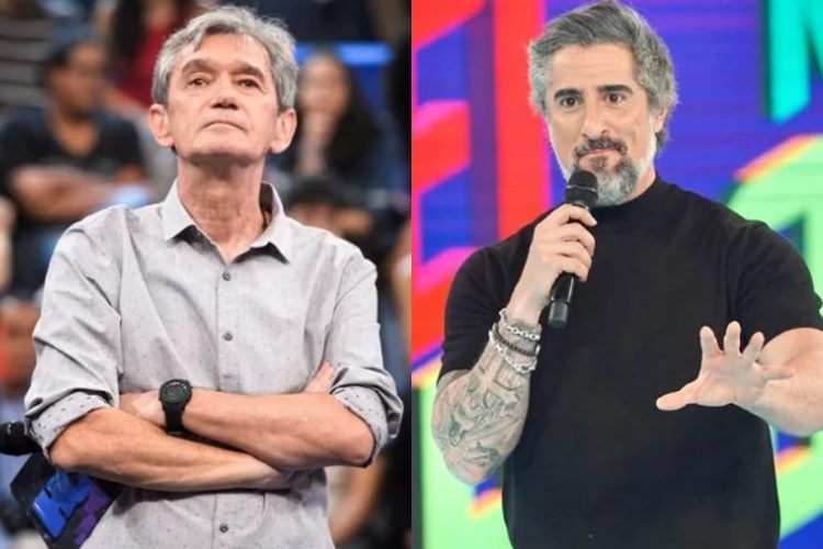 Serginho Groisman e Marcos Mion se ‘estranham’ nos bastidores da Globo