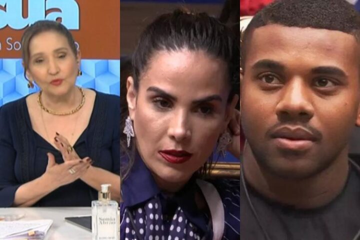 Sonia Abrão, Wanessa e Davi (Reprodução: RedeTV/TV globo)