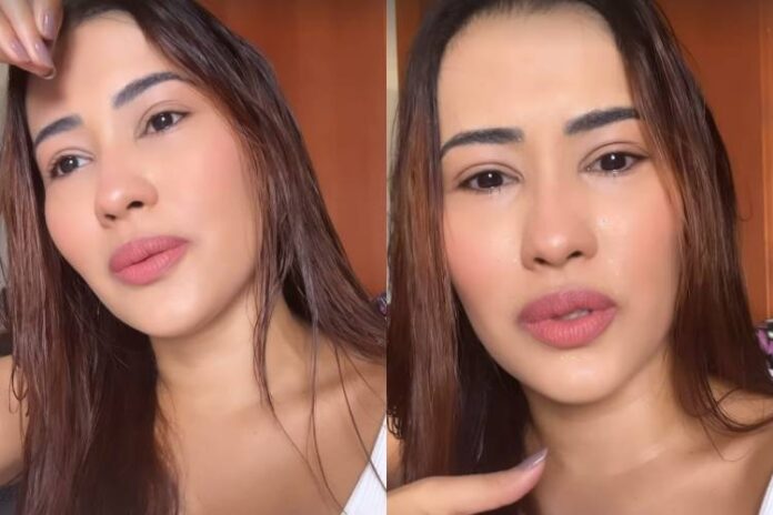 Thaynara OG desabafando sobre a morte de Paçoca (Reprodução: Instagram)