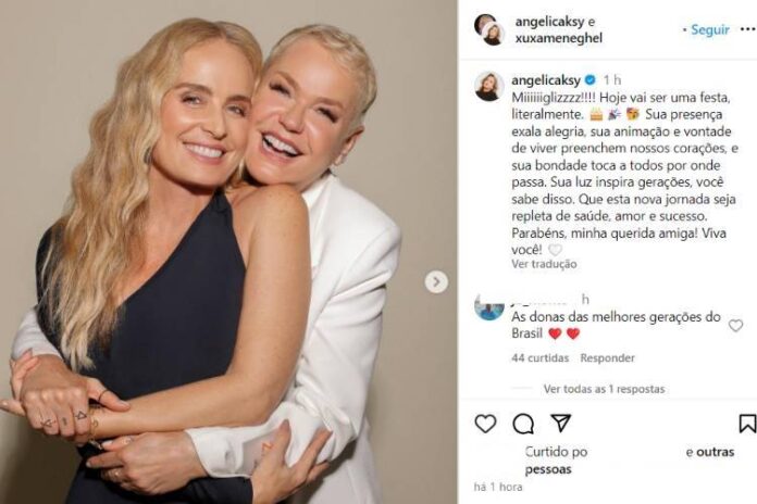 Angélica homenageando a Xuxa (Reprodução: Instagram)