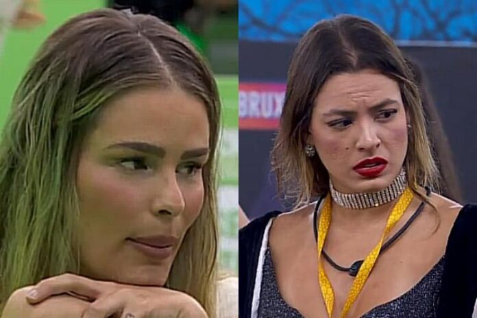 Yasmin estava conversando com Pitel quando falou de Beatriz (Reprodução: TV Globo)