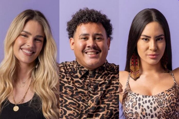 Yasmin Brunet, Lucas Henrique e Isabelle no Paredão do BBB24