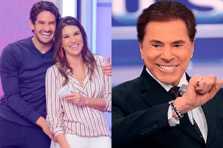 Alexandre Pato, Rebeca Abravanel e Silvio Santos