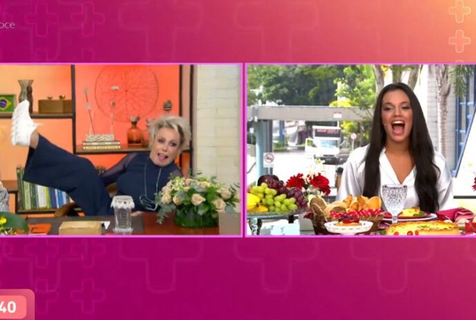 Ana Maria Braga e Alane no Mais Você