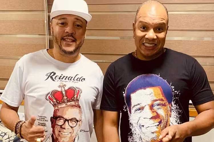 Andrezinho, do Molejo, emociona ao falar sobre morte de Anderson Leonardo: ‘Sempre levou alegria’