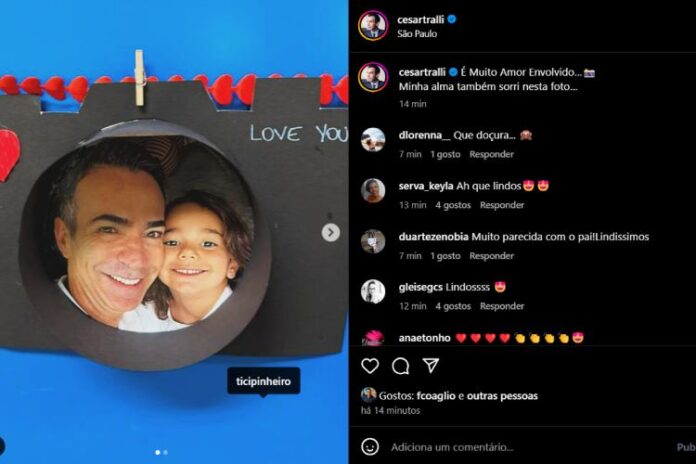 Cesar Tralli e Manu Cesar Tralli e Manu (Reprodução: Instagram)