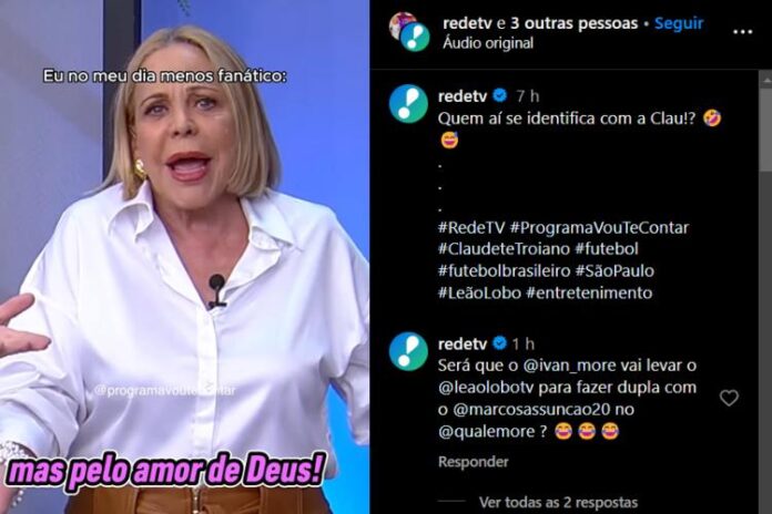 O vídeo foi postado pela emissora (Reprodução: Instagram/RedeTV)