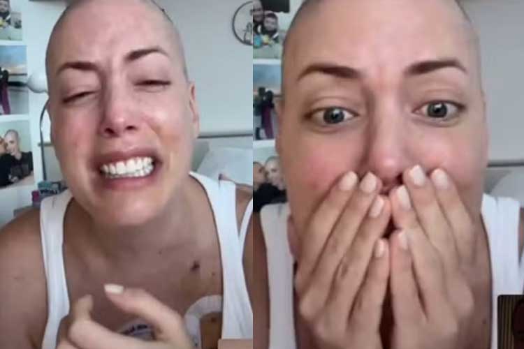 Aos prantos, Fabiana Justus comemora nova vitória durante tratamento contra o câncer: ‘Choro de alegria’