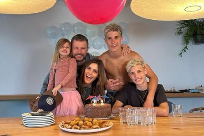 Fernanda Lima, Rodrigo Hilbert e os filhos