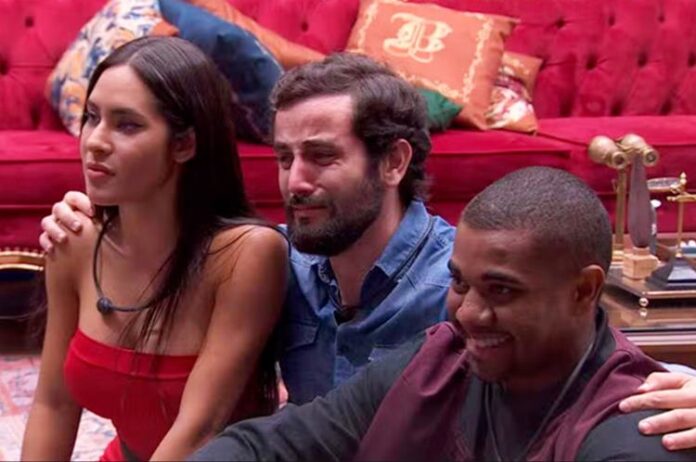 Isabelle, Matteus e Davi Brito no BBB24