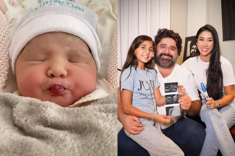 Nasce Izabela, segunda filha de Gaby e Fabiano, da dupla com César Menotti