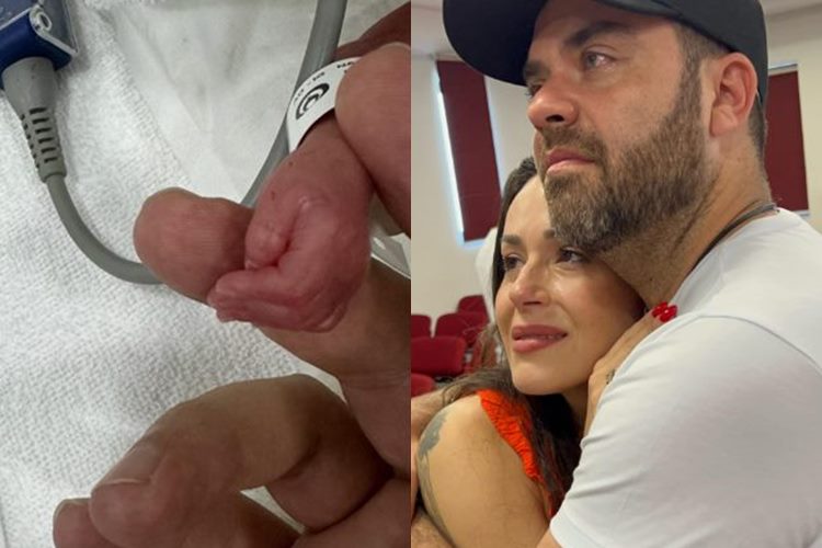 Marido de Nadja Haddad comove ao publicar foto da mão do filho: “melhor presente”