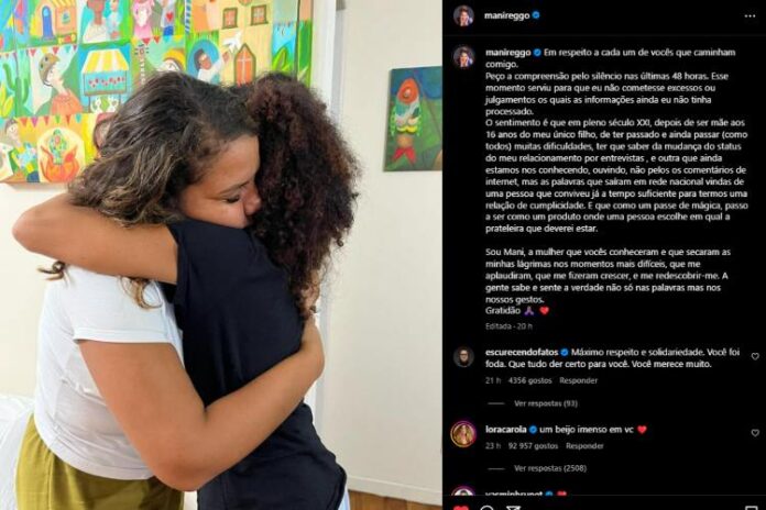 Confira o desabafo de Mani (Reprodução: Instagram)