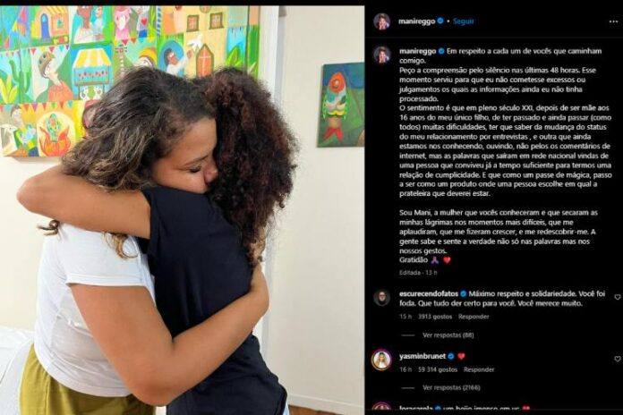 Mani desabafando sobre o relacionamento (Reprodução: Instagram)