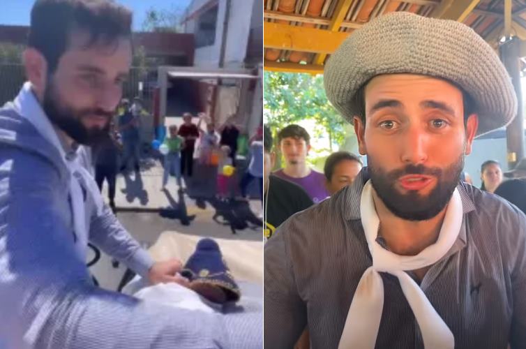 Matteus é recebido com grande festa em Alegrete: ”Me sentindo uma celebridade”