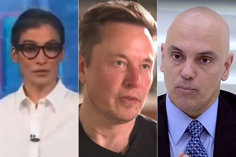 No Jornal Nacional, Renata Vasconcellos critica postura de Elon Musk