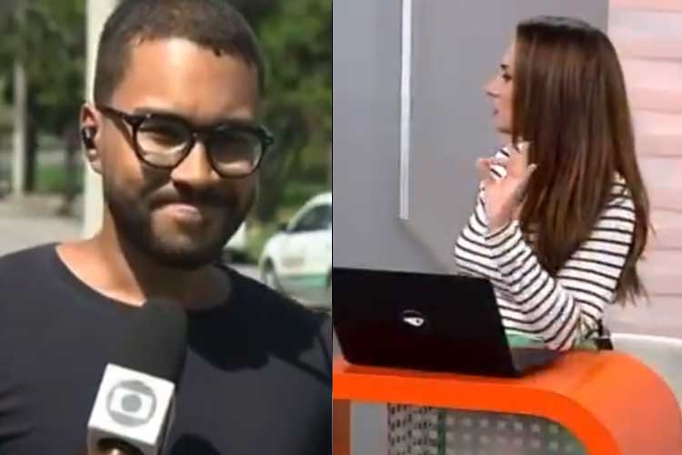 Repórter da Globo passa por susto durante reportagem e preocupa âncora de jornal