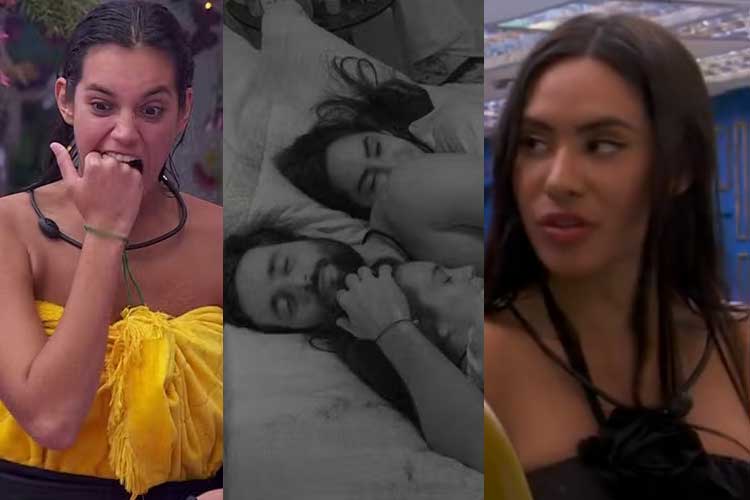 BBB24: Madrugada é marcada por atrito entre os emparedados e troca de carinhos