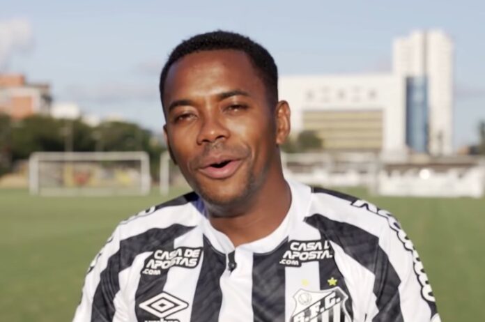 Jogador Robinho - Foto: Santos TV/YouTube