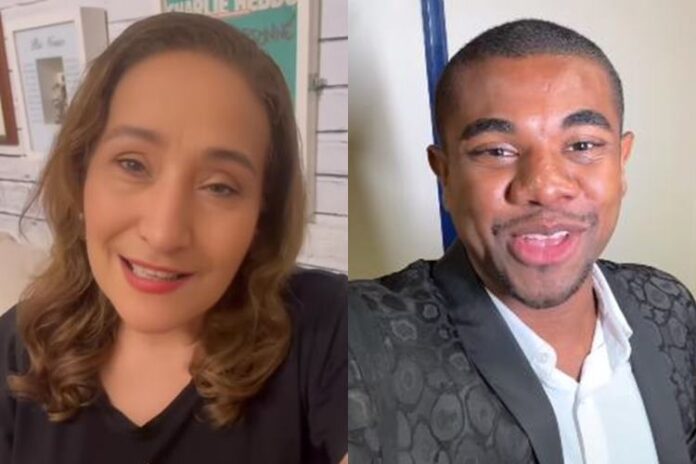 Sonia Abrão e Davi Brito