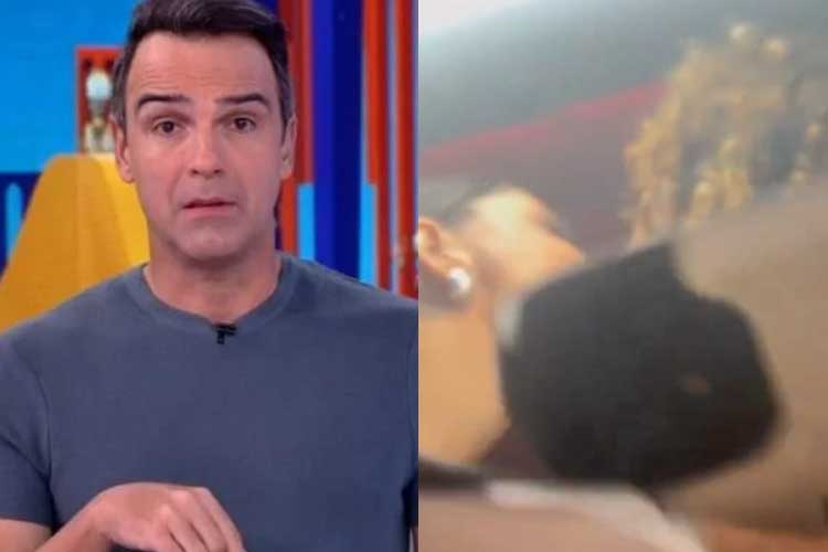 Ex-BBBs trocam selinho em van da TV Globo: ‘Sedenta’