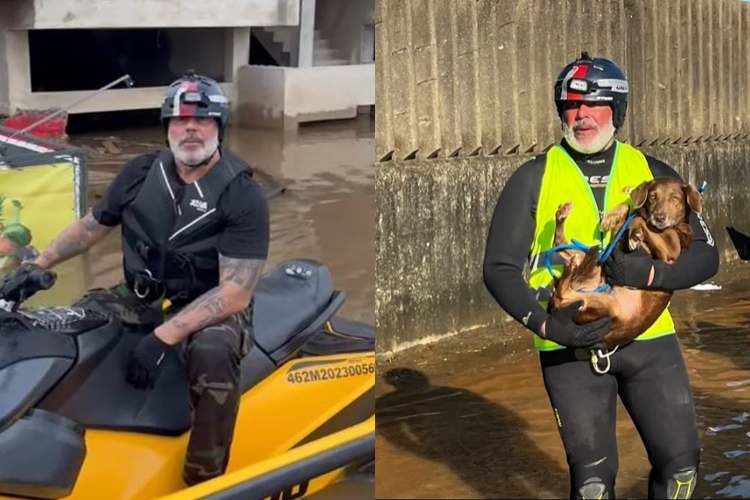 Alexandre Frota faz desabafo forte sobre resgates no RS: “É triste, mas depois choro sozinho”