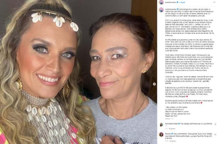 Confira a postagem de Ana Thais Matos sobre a morte da irmã